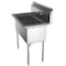 Koolmore 2 Compartment Stainless Steel NSF Commercial Kitchen Prep & Utility Sink SB151512-N3 - alternate 3